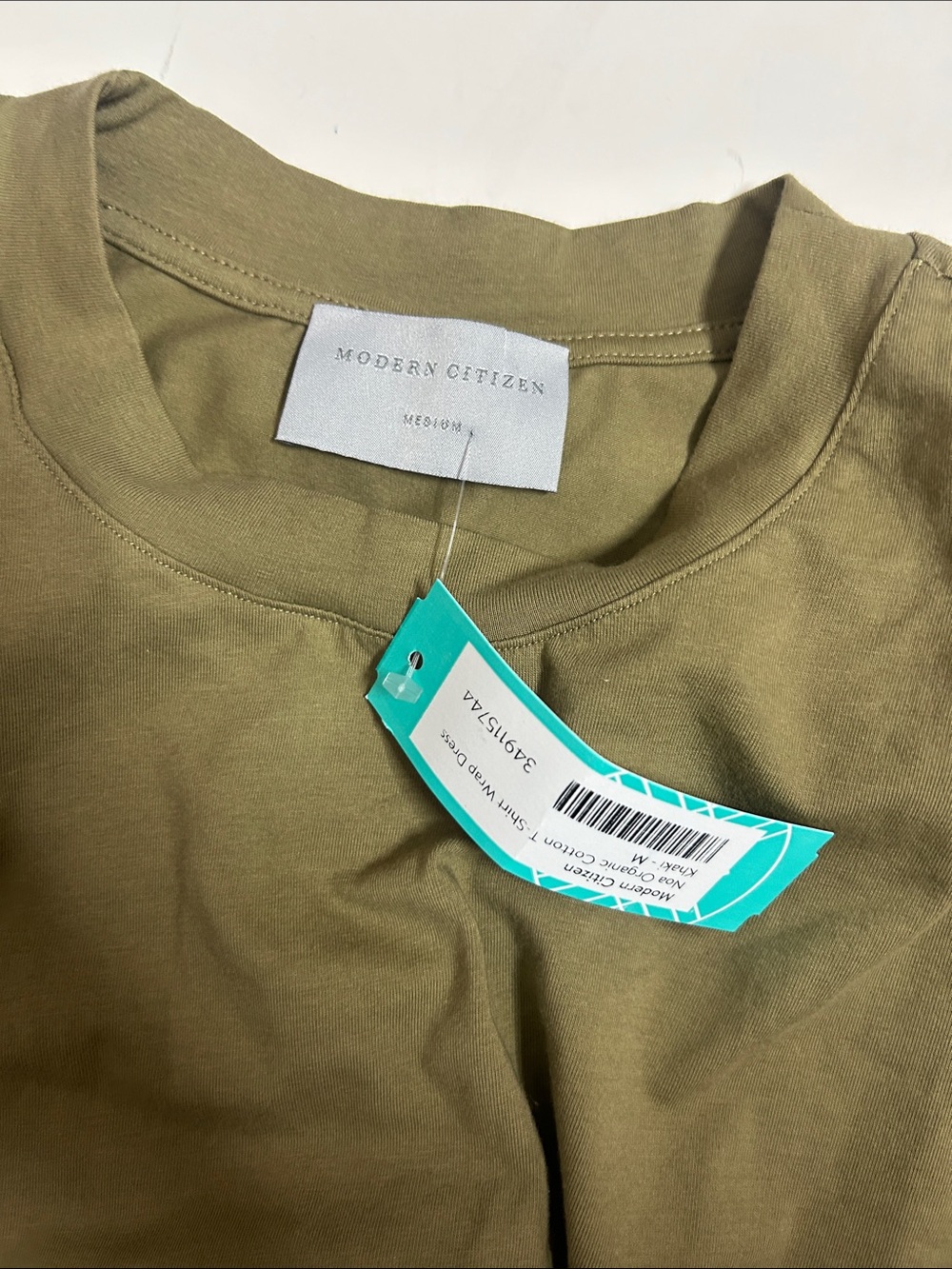 New (size M) Modern citizen Noa Organic Cotton T-Shirt Wrap Dress - Picture 8 of 9